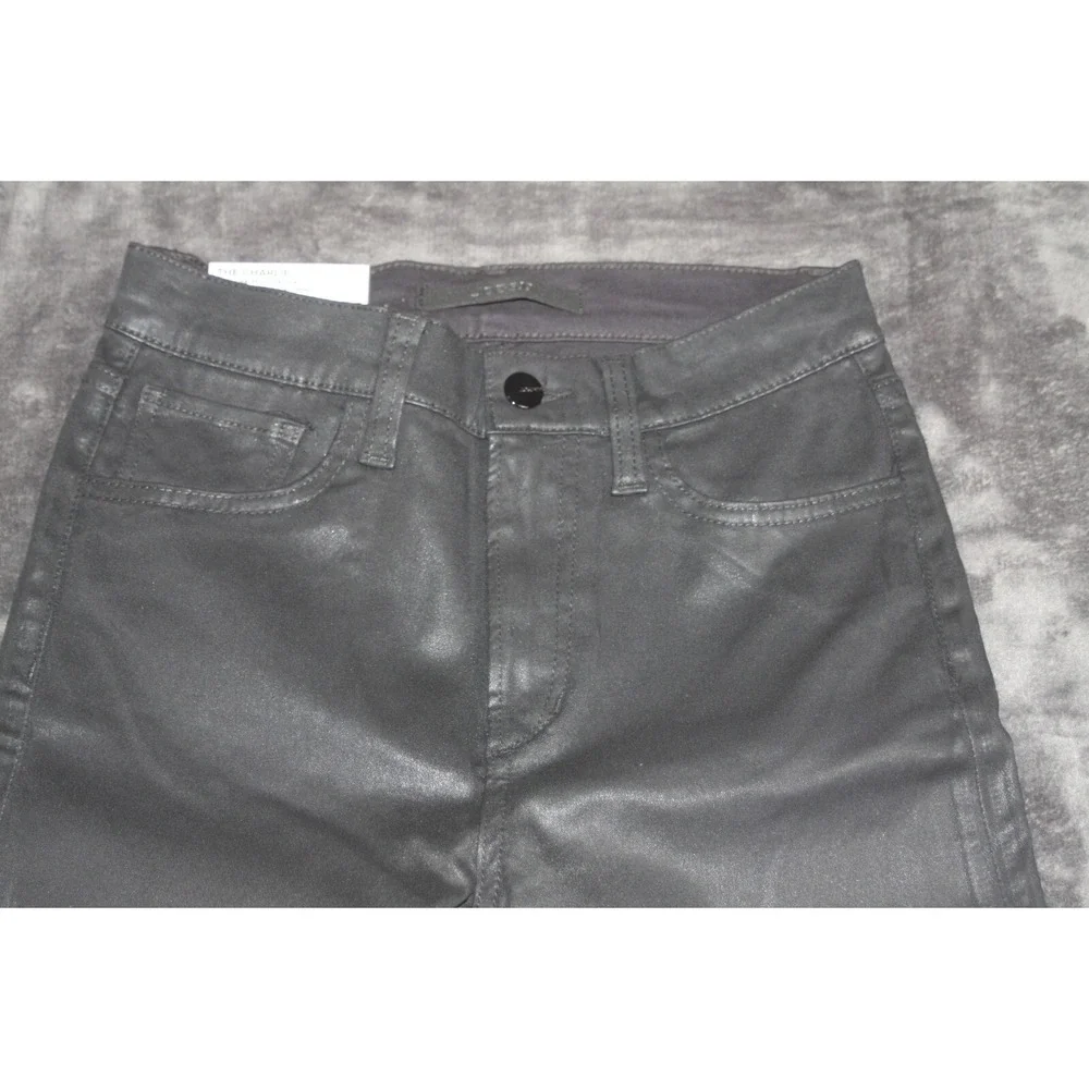 Joe's Jeans Womens Size 24 Black The Charlie Coated High Rise Ankle Skinny NWT